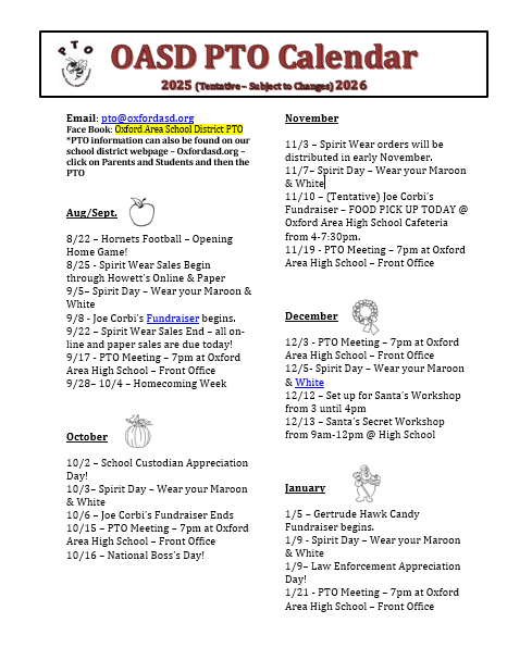 PTO Calendar